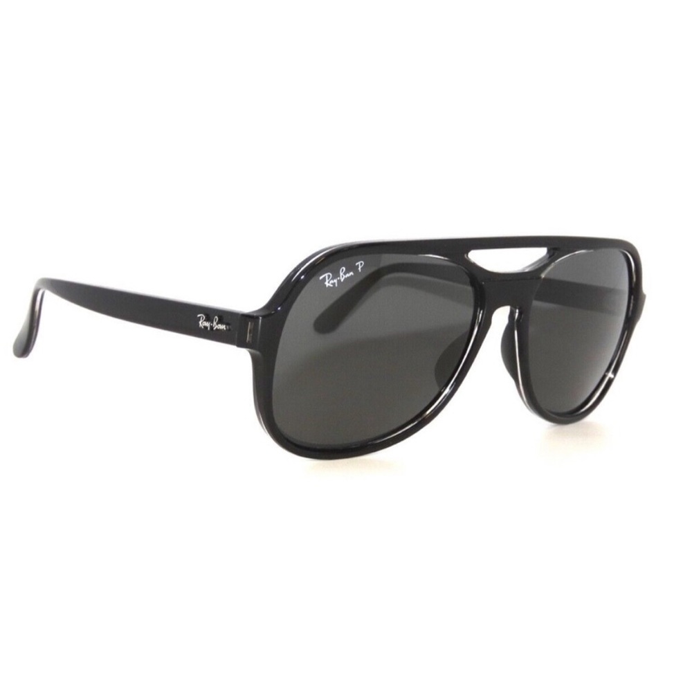 Rayban Powderhorn 4357 58/17 Sunglasses RB4357 Ray Ban Havana Blue - Picture 3 of 11